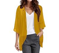 Boleros Für Damen Strickjacke Damen Sommer Bolero Festlich Blazer Elegant Kurze Jacke Zum Kleid Jäckchen Chiffon Jäckchen Für Abendkleid Schwarze Strickjacke Blusenjacke Sommer Leicht Dünne Schwarze