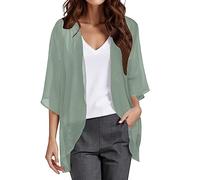 Boleros Für Damen Strickjacke Damen Sommer Bolero Festlich Blazer Elegant Kurze Jacke Zum Kleid Jäckchen Chiffon Jäckchen Für Abendkleid Schwarze Strickjacke Blusenjacke Sommer Leicht Dünne Schwarze