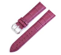 BOLEXA uhr Lederarmband Uhrenarmband Gürtel Damenuhrenarmbänder Echtes Lederarmband Uhrenarmband 10-24mm Ersatz Universal Herren Damen Mehrfarbige Uhrenarmbänder (Color : Lila, Size : 20mm)