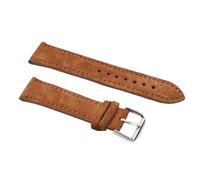 BOLEXA Wildleder-Armband, Vintage-Uhrenarmband, 18 mm, 20 mm, 22 mm, weiches Armband, Gürtelzubehör(Braun,20mm)