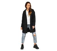 BOLF Damen Mantel Übergangsmäntel Trenchcoat mit Gürtel Stehkragen Regenmantel Übergangsjacke Freizeit Bussiness Jacke Lange Elegant Klassischer AG5012 Schwarz L [D4D]