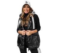 BOLF Damen Weste Bodywarmer Steppweste Daunenweste Funktionsweste Vest Ärmellose Sportweste Kapuzenweste Wärme Freizeit Outdoor Slim Fit Modellauswahl 16M9115 Schwarz S [U1U]