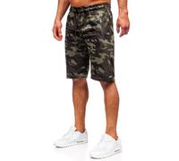 BOLF Herren Kurze Hose Sporthose Sweatshorts Military Shorts Bermudas Trainingshose Fußballhose Fitnesshose Army Cargo Sweathose Freizeithose Street Style JX862 Khaki M [7G7]