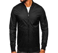 BOLF Herren Übergangsjacke Bomberjacke Fliegerjacke Pilotenjacke Baseballjacke Collegejacke Wind-Jacke Frühlingsjacke Freizeitjacke Outdoor Alltagsjacke Blouson 5M708 Schwarz XXL [4D4]