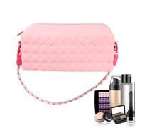 Bolsa Organizadora Con Cremallera Para Llaves Y Teléfono - Regalo Para Mujeres: Esposas, Hijas, Sobrinas, Novias Y Madres | Pequeño De Silicona Para Makeup, Bolso Bandolera Para Cosmeticos, Pink, Se