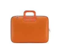 Bombata | Laptoptasche 13 14 Zoll für MacBook Air 13” MacBook Pro 13/14, Surface Book 13,5, HP, Dell, Asus - Laptop Bag Waterproof Mit Schultergurt | Design Made in Italy | Kunstleder Orange