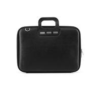 Bombata Laptoptasche 13 Zoll - Laptop Bag Waterproof Mit Schultergurt - Notebook Tasche mit Innentaschen - Laptop Briefcase - Kunstleder Schwarz