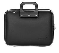 Bombata Mediobombata Classic Aktentasche für 13 Zoll Laptop, Schwarz