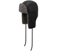 Stetson Bomber Denim Garage Aviator Hat Black 57/M