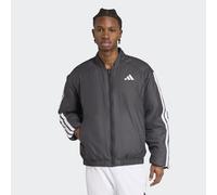 adidas Men's Essentials CLIMAWARM 3 Stripes Insulated bomber Jackets, black, L