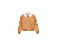 Bomberjacke ALPHA INDUSTRIES "B-15 Modified W", Damen, Gr. L, braun (camel), Obermaterial: 100% Polyester, Futter: 100% Polyester, Jacken Bomberjacke (74232359-L) camel