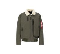 Bomberjacke ALPHA INDUSTRIES "DA-3 Bomber", Herren, Gr. S, grün (schwarz olive), Obermaterial: 65% Baumwolle, 35% Nylon, Jacken Bomberjacke (70924104-S) schwarz olive