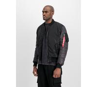 Alpha Industries - MA-1 Camo Back Embroidery Bomber Jacke - Black M