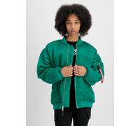 Bomberjacke ALPHA INDUSTRIES "MA-1 Core W", Damen, Gr. XS/S, grün (jungle grün), Obermaterial: 100% Nylon; Futter: 100% Nylon; Füllung: 100% Polyester, Jacken Bomberjacke (52597161-XS)