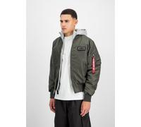 ALPHA INDUSTRIES Herren Ma-1 D-tec Für Bomberjacke, Dunkelgrau, L EU