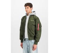 Bomberjacke ALPHA INDUSTRIES "MA-1 D-Tec", Herren, Gr. XL, grün (dunkelgrün), Obermaterial: 100% Nylon, Futter: 100% Nylon, Kapuze: 75% Baumwolle, 25% Polyester, Füllung: 100% Polyester, Jacken Bomber