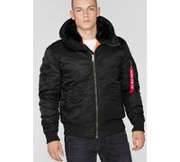 Alpha Industries MA-1 Hooded Bomberjacke für Herren Black