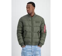 Alpha Industries Bomberjacke MA-1 Puffer Mikrofaser Herren Dark Olive L