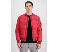 Bomberjacke ALPHA INDUSTRIES "MA-1 Puffer Bomber", Herren, Gr. M, rot (mars rot), Obermaterial: 100% Polyester. Futter: 100% Polyester. Füllung: 100% Polyester, Jacken Bomberjacke (63576325-M) mars ro