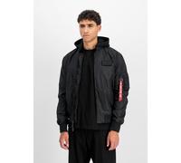 Alpha Industries - MA-1 TT Hood - Pilotenjacke mit Kapuze - Black/Black S
