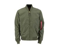 Bomberjacke ALPHA INDUSTRIES "MA-1 TT Light", Herren, Gr. XL, grün (dunkelgrün), Obermaterial: 100% Nylon, Futter: 100% Nylon, Jacken Bomberjacke (18533461-XL) dunkelgrün