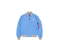 Bomberjacke ALPHA INDUSTRIES "MA-1 TTC Light", Herren, Gr. M, blau (mediteranian blau), Obermaterial: 100% Nylon, Futter: 100% Nylon, Jacken Bomberjacke (54884243-M) mediteranian blau