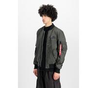Bomberjacke ALPHA INDUSTRIES "MA-1 TTC Light", Herren, Gr. M, grau (grauschwarz), Obermaterial: 100% Nylon, Futter: 100% Nylon, Jacken Bomberjacke (75339609-M) grauschwarz