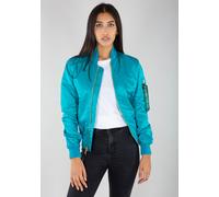 Bomberjacke ALPHA INDUSTRIES "MA-1 VF Light W", Damen, Gr. L, blau (blau lagoon), Obermaterial: 100% Nylon, Futter: 100% Nylon, Jacken Bomberjacke (78007013-L) blau lagoon