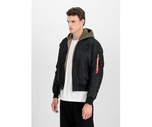 Bomberjacke ALPHA INDUSTRIES "MA-1 VF NASA", Herren, Gr. S, schwarz (all schwarz), Obermaterial: 100% Nylon. Futter: 100% Nylon. Füllung: 100% Polyester, Jacken Bomberjacke (65309647-S) all schwarz
