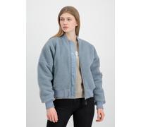 Alpha Industries - MA-1 VF Teddy Bomberjacke für Frauen - Größe XS - Graublau