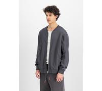 Bomberjacke ALPHA INDUSTRIES "Studio Edition Fleece Bomber", Herren, Gr. S, grau (vintage grau), Obermaterial: 80% Baumwolle, 20% Polyester, Jacken Bomberjacke (98979450-S) vintage grau