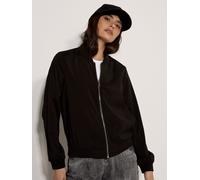 Bomberjacke APRICOT "Leichte gewebte Bomberjacke", Damen, Gr. 14, schwarz, gewebt, Obermaterial: 98% Polyester PES. 2% Elasthan EL., uni, Normale Länge, Manschetten, Jacken Bomberjacke, Einfarbig (191