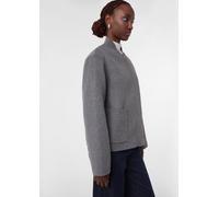 Bomberjacke aus Doubleface-Wolle grau M