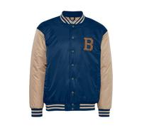 Bomberjacke BLEND "BHCoby", Herren, Gr. XL, blau (marineblaus), 100% Nylon, unifarben, regular fit hüftlang, Rippbündchen, Jacken Bomberjacke, Lässige Bomberjacke (47920264-XL) marineblaus