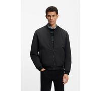 Bomberjacke BOSS ORANGE "Ovarsi", Herren, Gr. 50, schwarz (schwarz001), Web, Obermaterial: 100% Polyamid, unifarben, relaxed fit normal, Rundhals, Rippbündchen, Jacken Bomberjacke, Relaxed Fit, leicht