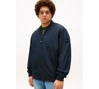 Bomberjacke "BRANDED BOMBER", Herren, Gr. 5XL, blau (desert sky), Web, Obermaterial: 100% Polyester, TOMMY HILFIGER BIG & TALL, unifarben, regular fit normal, Rundhals, eingesetzt Rippbündchen, Jacken