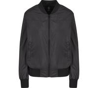 Bomberjacke BRANDIT "Brandit Brandit Women Jula Bomberjacket", Damen, Gr. L, schwarz, 100% Polyester, unifarben, normal, amerikanischer Ausschnitt, Jacken Bomberjacke (59086100-L) schwarz