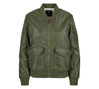 Bomberjacke BRANDIT "Brandit Brandit Women Sherpa Jacket", Damen, Gr. XL, olive, 100% Polyamid, unifarben, normal, amerikanischer Ausschnitt, Jacken Bomberjacke (70981736-XL) olive