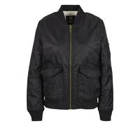 Bomberjacke BRANDIT "Brandit Brandit Women Sherpa Jacket", Damen, Gr. XS, schwarz, 100% Polyamid, unifarben, normal, amerikanischer Ausschnitt, Jacken Bomberjacke (34577939-XS) schwarz
