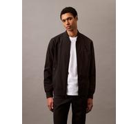 Bomberjacke CALVIN KLEIN "MATTE BOMBER", Herren, Gr. S, schwarz, Web, Obermaterial: 100% Polyester, unifarben, normal hüftlang, Rundhals, eingesetzt Rippbündchen, Jacken, Regular fit, mit Rundhalsauss