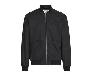 Bomberjacke CASUAL FRIDAY "Bomberjacke CFSCOTT 0153 garbadine shacket", Herren, Gr. L, schwarz (schwarz beauty), Obermaterial: 82% Polyester PES. 16% Viskose CV. 2% Elasthan EL., Jacken Bomberjacke (4