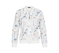 Bomberjacke CLOUD 5IVE "CLOUD 5IVE Cloud 5ive Blouson Bomber Jacket", Damen, Gr. XL, bunt (weiß), 95% Polyester, 5% Elasthan, normal, amerikanischer Ausschnitt, Jacken Bomberjacke (33307366-XL) weiß