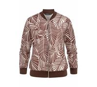 Bomberjacke CLOUD 5IVE "CLOUD 5IVE Light Blouson Jacket", Damen, Gr. L, braun, 95% Polyester, 5% Elasthan, normal, amerikanischer Ausschnitt, Jacken Bomberjacke (44924640-L) braun