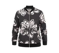 Bomberjacke CLOUD 5IVE "CLOUD 5IVE Light Blouson Jacket", Damen, Gr. XXL, schwarz, 95% Polyester, 5% Elasthan, normal, amerikanischer Ausschnitt, Jacken Bomberjacke (26944933-XXL) schwarz