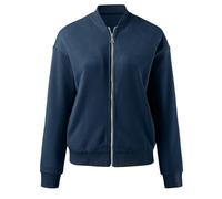 Bomberjacke Damen Klassischer Blouson Übergangsjacke für Frühling & Sommer Leichte, Kurze & Elegante Fliegerjacke im College-Stil,BU2,M