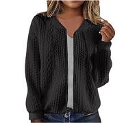 Bomberjacke Damen Kurze Blouson Jacke Casual Pilotenjacke Langarm Outwear Zip Up Solid Leichte Coat Sweatjacke Blitzangebote