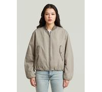 Bomberjacke G-STAR "Bomber Padded Jacke", Damen, Gr. XL, elephant skin gd, Obermaterial: 70% Baumwolle, 30% Baumwolle, Jacken Bomberjacke (30899841-XL) elephant skin gd