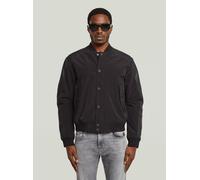 Bomberjacke G-STAR "Lederjacke Varsity", Herren, Gr. M, schwarz (dk schwarz, dk schwarz), Obermaterial: 82% Polyester, 18% Polyamid, Jacken Bomberjacke (31945100-M) dk schwarz, dk schwarz