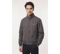 Bomberjacke GANT "HAMPSHIRE JACKET", Herren, Gr. M, grau (dusky anthrazit), Web, Obermaterial: 83% Polyester, 17% Baumwolle, unifarben, regular fit normal, Rundhals, eingesetzt elastischer Bund, Jacke