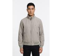Bomberjacke GANT "HAMPSHIRE JACKET", Herren, Gr. XL, grau (mist taupe), Web, Obermaterial: 83% Polyester, 17% Baumwolle, unifarben, regular fit normal, Rundhals, eingesetzt elastischer Bund, Jacken Bo